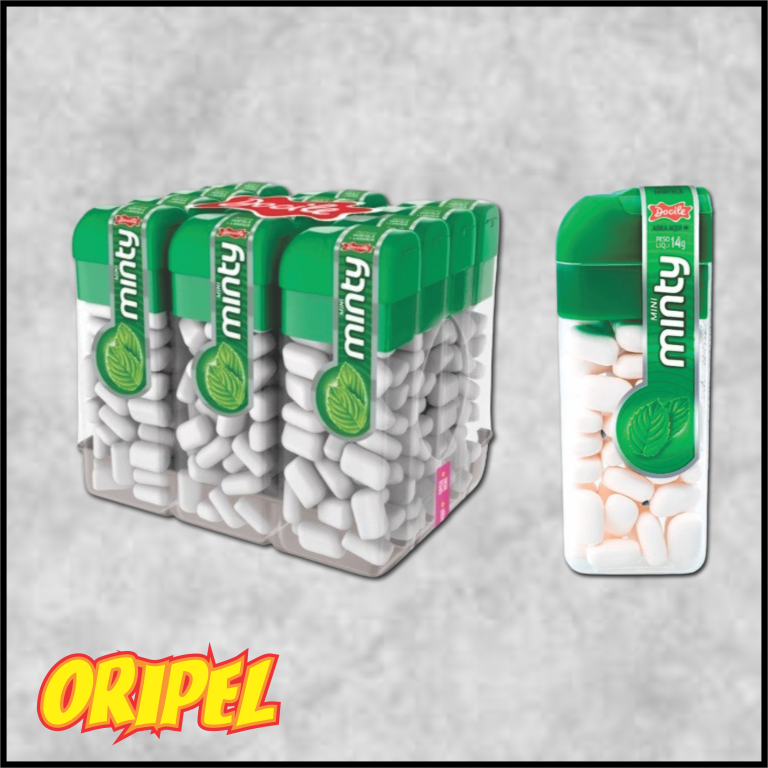 PASTILHA MINI MINTY HORTELÃ DOCILE 12X14G