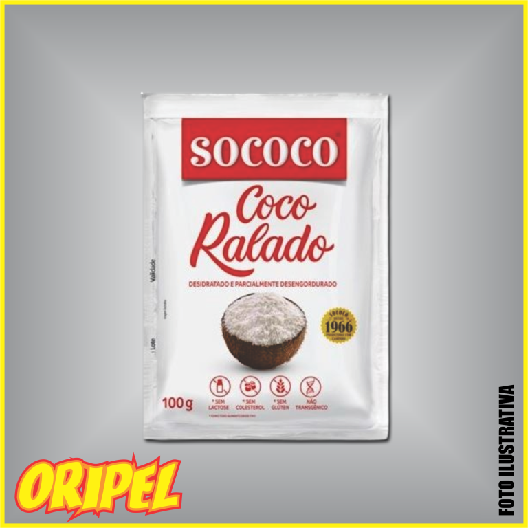 COCO RALADO DESIDRATADO SOCOCO 100G