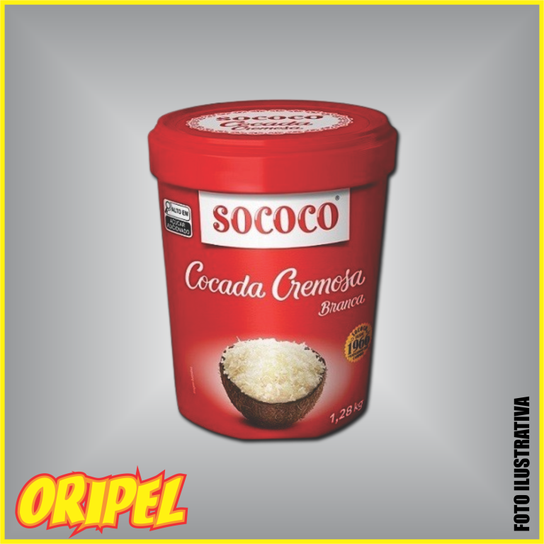 COCADA CREMOSA BRANCA SOCOCO 1,28KG