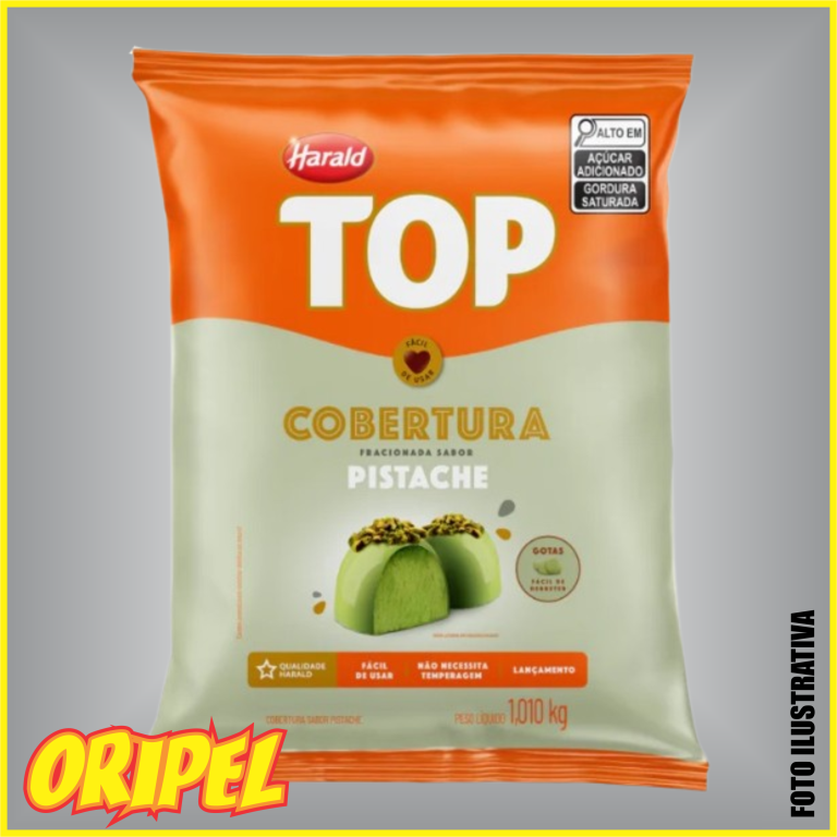 COBERTURA GOTAS PISTACHE TOP HARALD 1,01KG