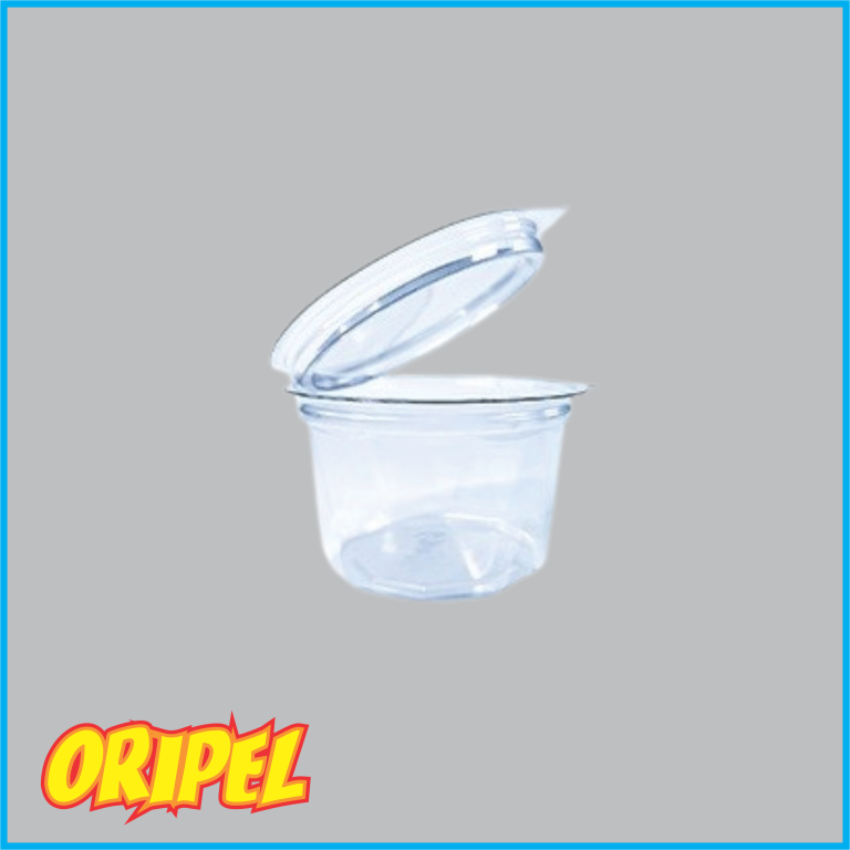 BP771"D"-EMB REDONDA CRISTAL ARTICULADA 450ML BIPACK 200 UN