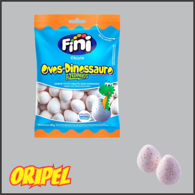 CHICLE OVOS DINOSSAURO 80G FINI