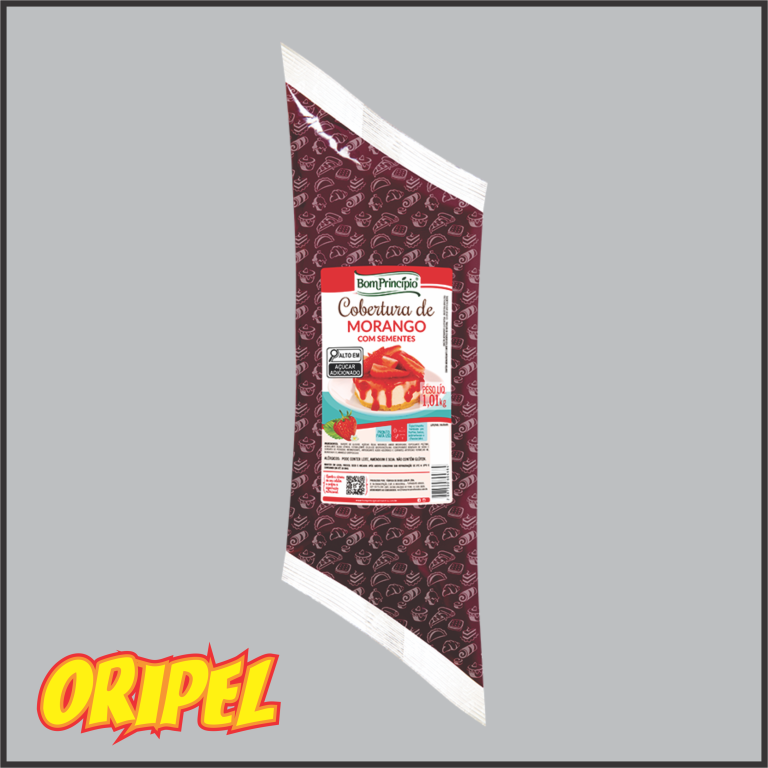 COBERTURA DE MORANGO C/SEMENTE BOM PRINCIPIO 1,01 KG