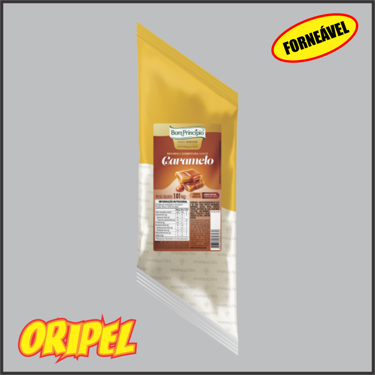 RECHEIO E COBERTURA SABOR CARAMELO BOM PRINCIPIO 1,01 KG
