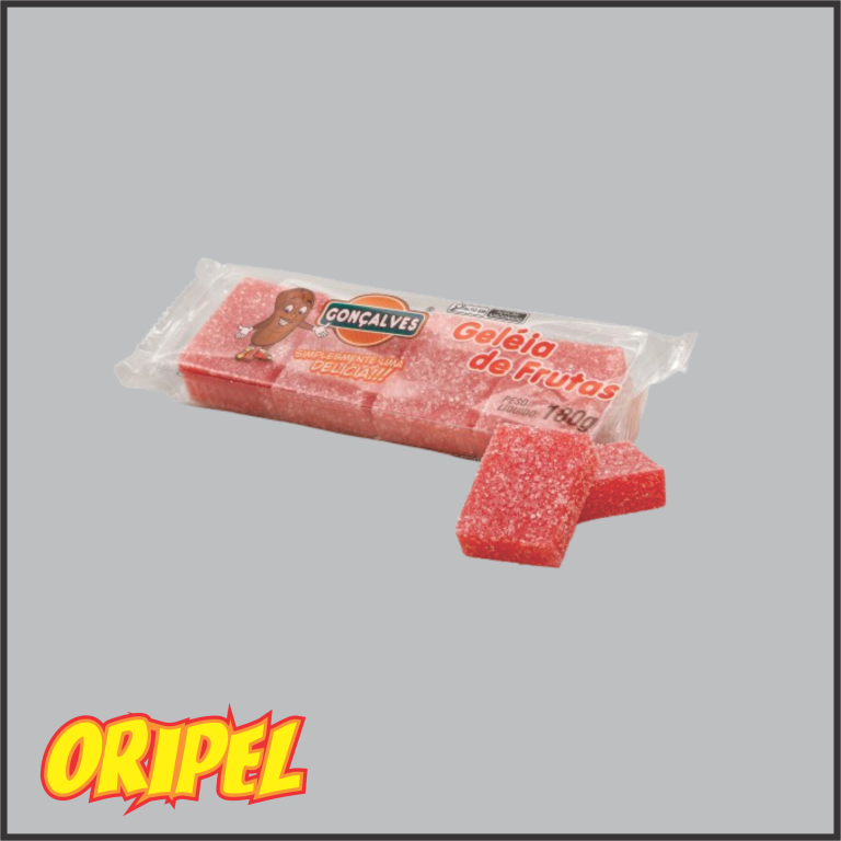 BARRINHA DOCE GELEIA DE FRUTAS GONÇALVES 180G