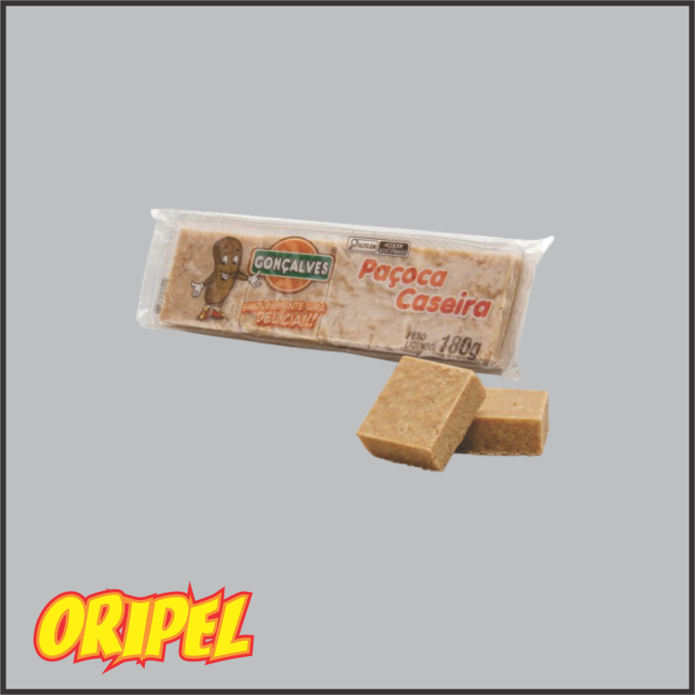 BARRINHA DOCE PAÇOCA CASEIRA GONÇALVES 180G
