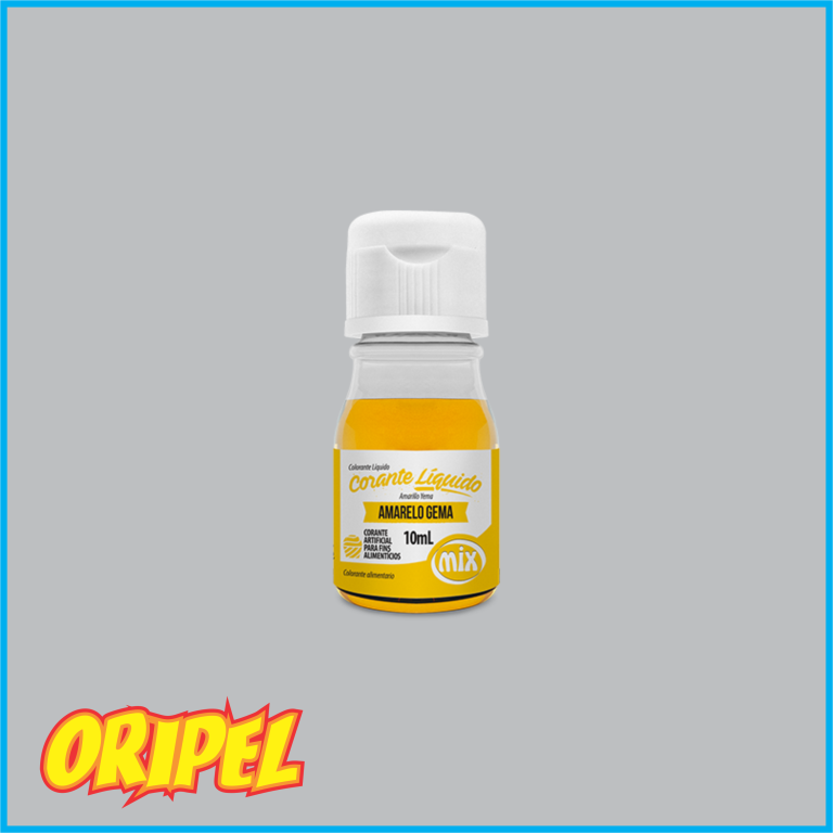 CORANTE ALIMENTICIO LIQUIDO AMARELO GEMA MIX 10ML