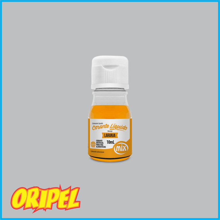 CORANTE ALIMENTICIO LIQUIDO LARANJA MIX 10ML