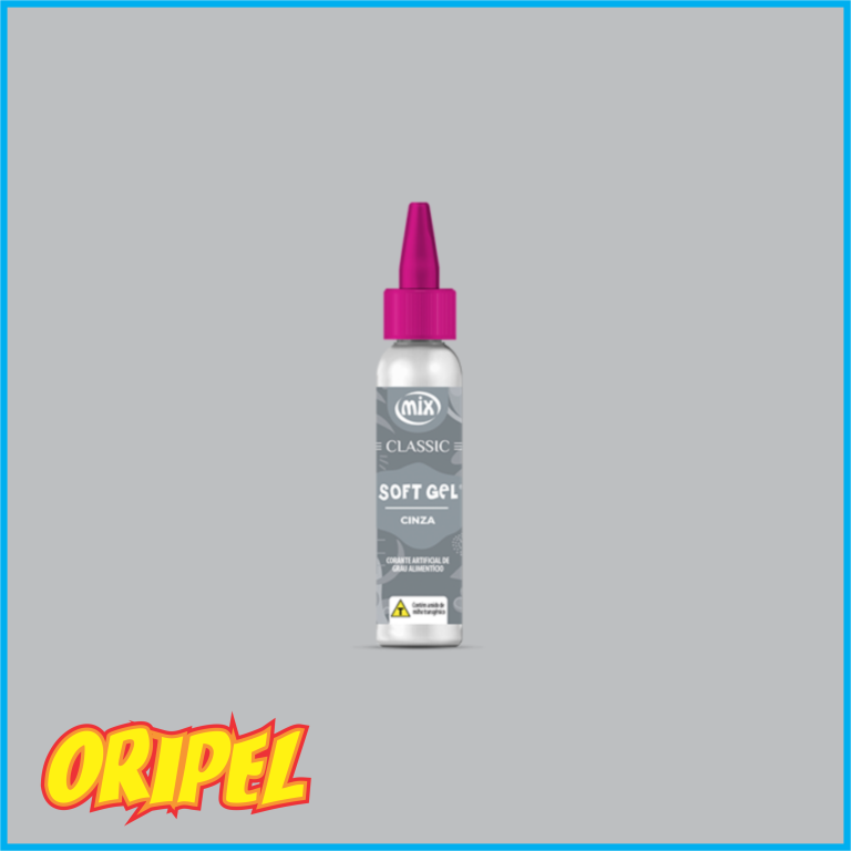 CORANTE ALIMENTICIO CLASSIC SOFTGEL CINZA MIX 25ML