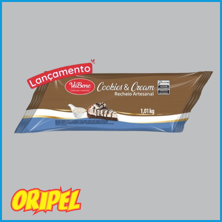 RECHEIO ARTESANAL CREME COOKIES & CREAM VABENE 1,01KG