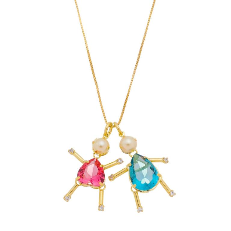 CRIANÇA COM PEZINHO DE ZIRCÔNIA. CORAÇÃO OU GOTA