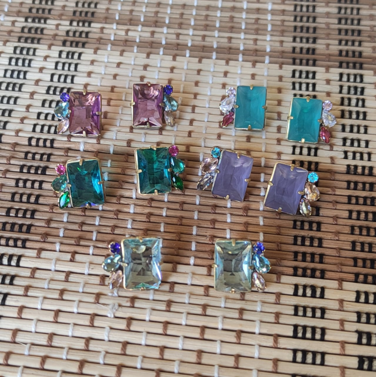 Brinco Baguete Zirconia