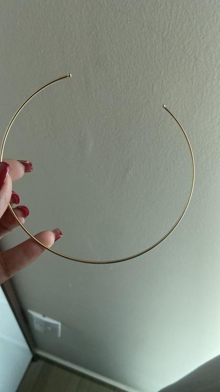 CHOKER ARO 1,5 COM BOLINA NAS PONTAS