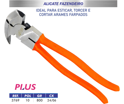 ALICATE FAZENDEIRO 10" PLUS