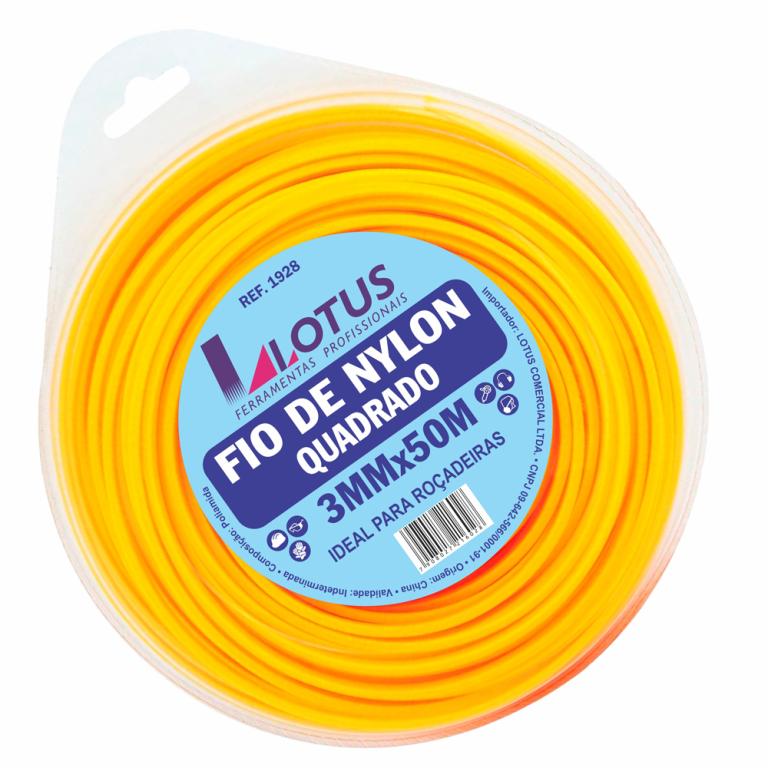 FIO DE NYLON QUADRADO 3,0MMX50M