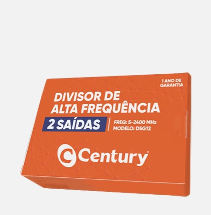 DIVISOR RADIO FREQUÊNCIA ''RF'' CATV (D5G12) DUAS VIAS
