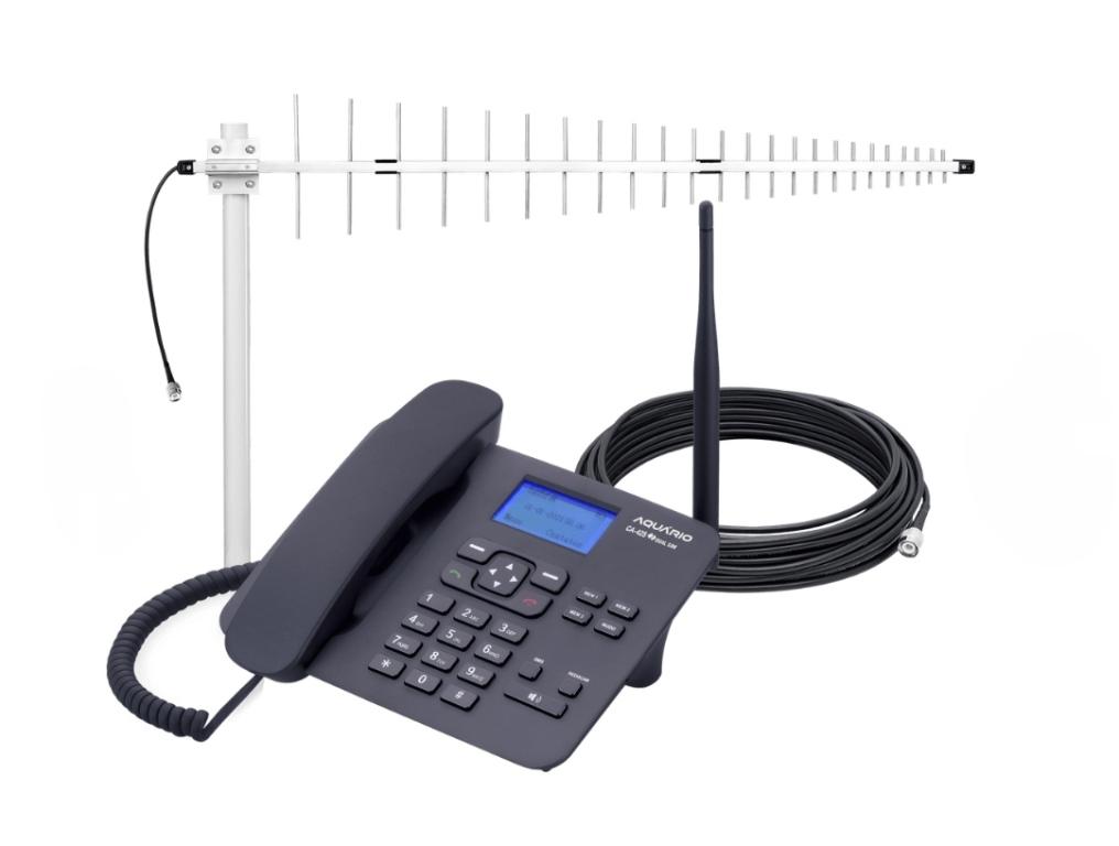 ANTENA CELULAR QUADRIBAND 12DBI COM CABO 15MTS CF-4200T