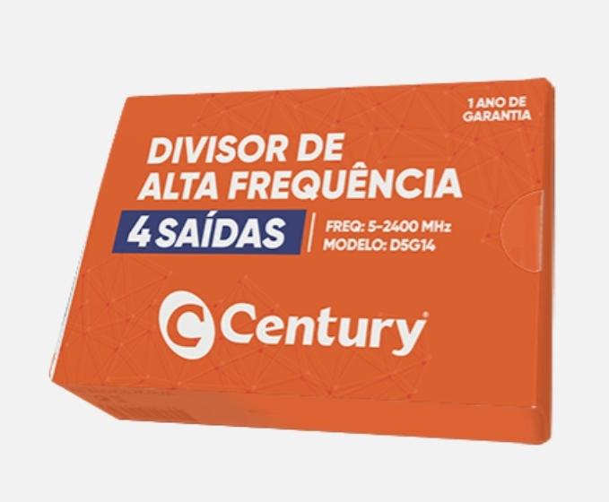 DIVISOR RADIO FREQUÊNCIA ''RF'' CATV (D5G14) QUATRO VIAS