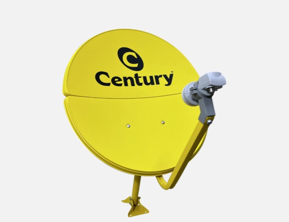 ANTENA PARABOLICA CENTURY 60CM BI-PARTIDA (AMARELA) A GRANEL
