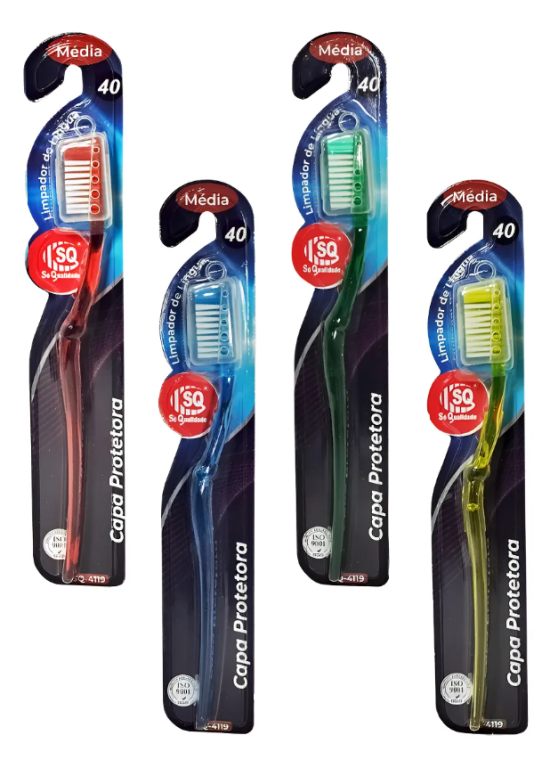 Escova Dental Cerdas Média