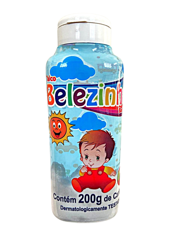 Talco Infantil Belezinha Azul 200g