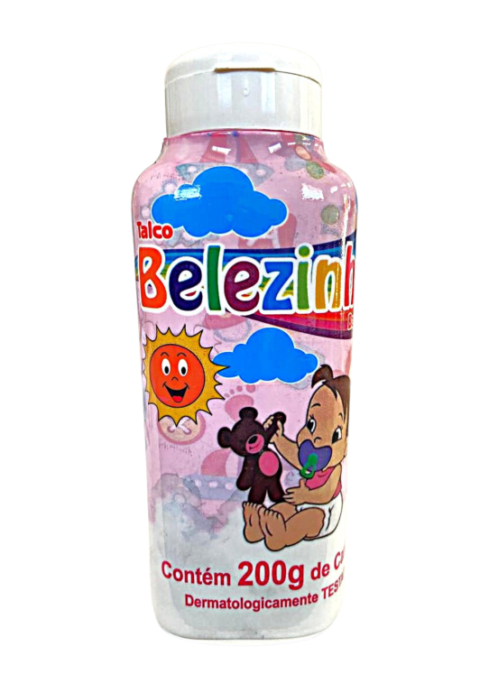 Talco Infantil Belezinha Rosa 200g