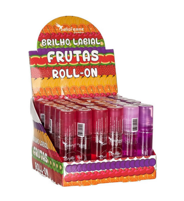 Brilho Labial Roll-On Display c/36 un