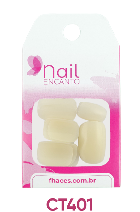 Unhas Postiças Cartela c/24un -Natural Oval
