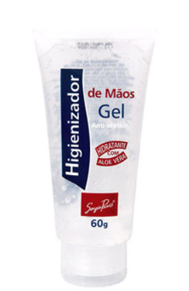 Álcool Gel Higienizador Mãos 60gr (bisnaga)