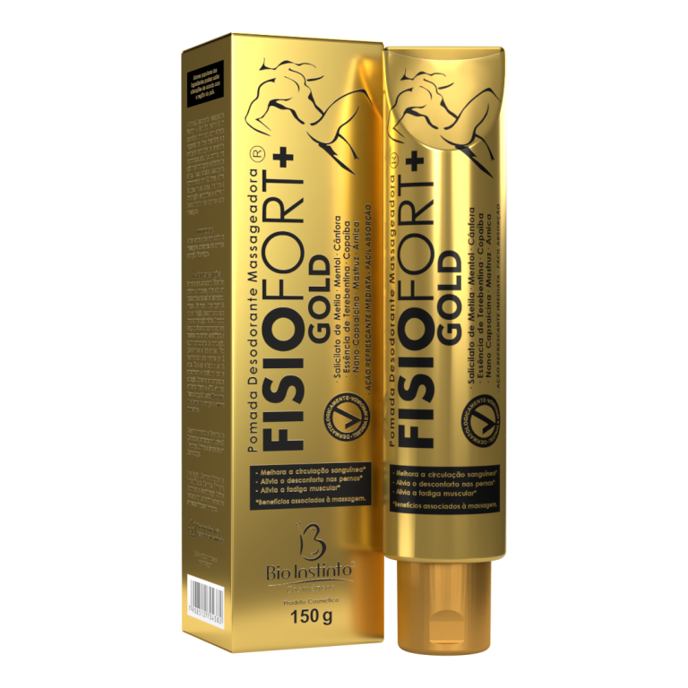 Pomada Massageadora Fisiofort+Gold 150g