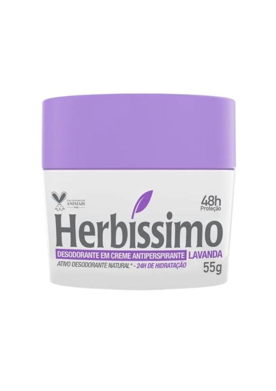 Creme Desod Herbíssimo Antip Lavanda 55g