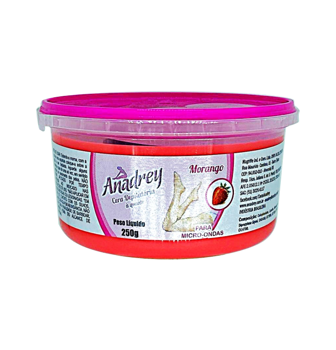 Cera Depilatória p/Micro 250g   Morango