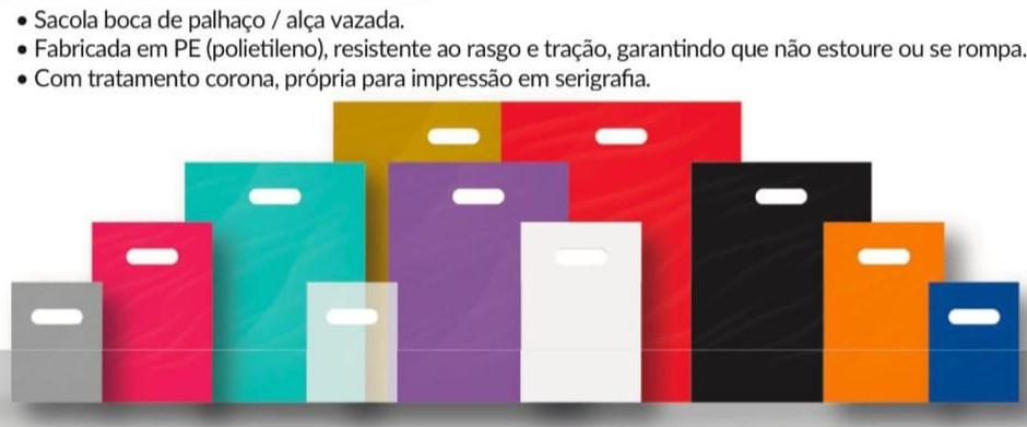 SACOLA COLORIDA LISA P/ PRESENTE 20X30CM