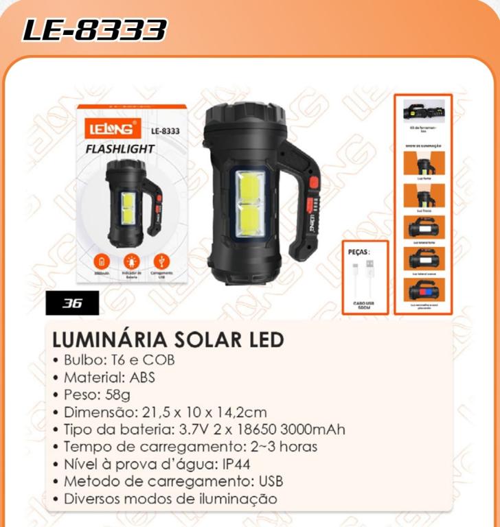 LANTERNA + KIT FERRAMENTA LEY-8333