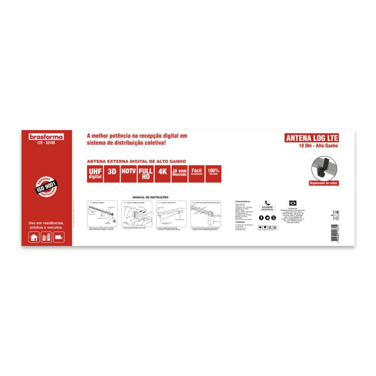 ANTENA LOG UHF 20 ELEMENTOS DIGITAL