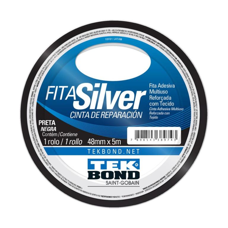 FITA SILVER PRETA 48MMX5M