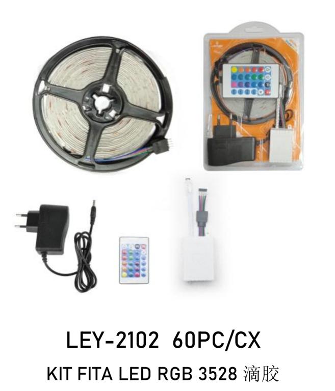 FITA LED RGB 5Mts COMPLETA LEY-2102