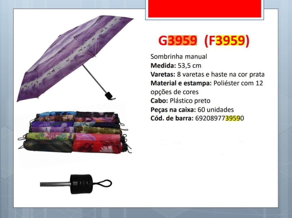 SOMBRINHA  COLORIDA 53,5CM G3959