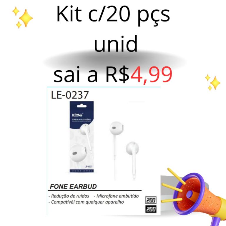 KIT C/ 20 FONE 0237