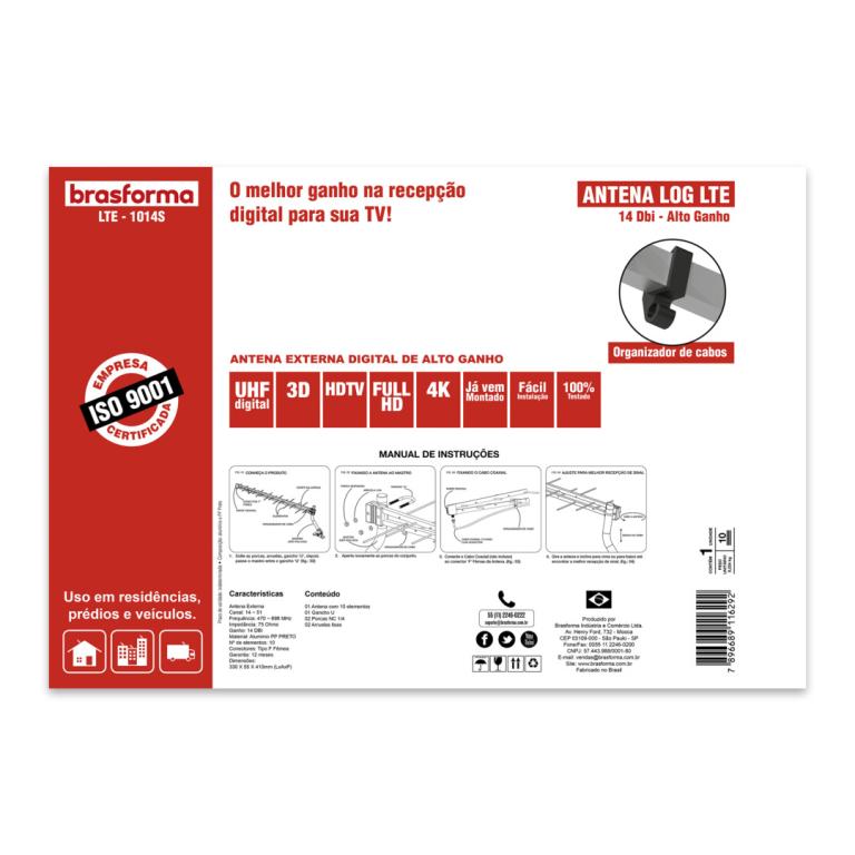 ANTENA LOG UHF 32 ELEMENTOS DIGITAL