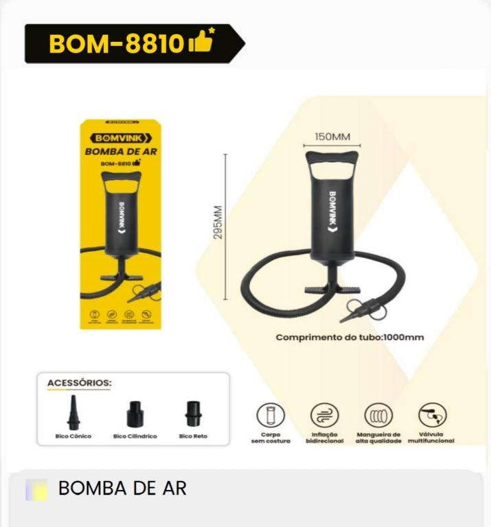 BOMBA DE AR P/INFLÀVEL BOM-8810