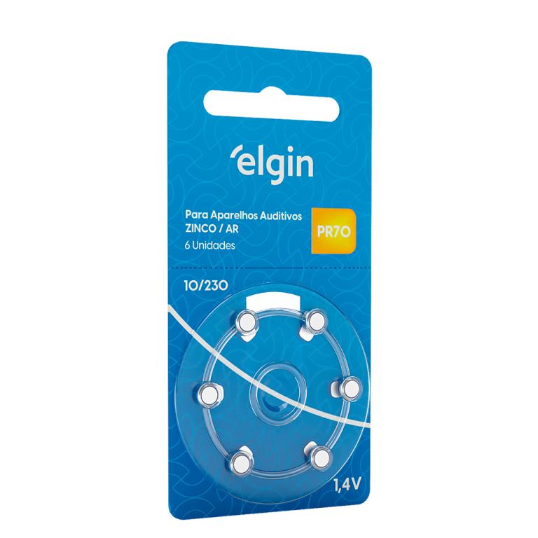 BATERIA AUDITIVA ELGIN 1,4V(10 230)PR70 C/6