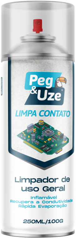 LIMPA CONTATO KIT L12 P10 SPRAY  PEG & UZE 250ML/100G