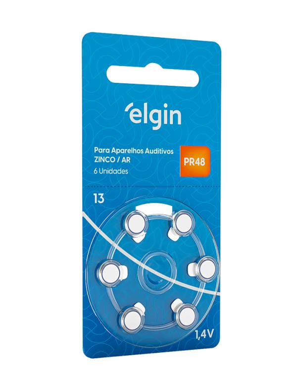 BATERIA AUDITIVA ELGIN PR48 (13)  BLISTER C/6