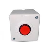 BOTAO VERMELHO P/ ACIONAMENTO COM CX BRANCA