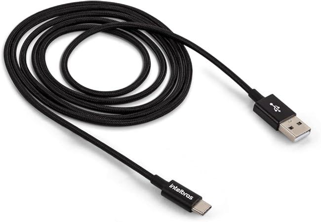 Cabo USB -USB C 1,5m Intelbras EUAC 15NB Nylon/PT 4830076