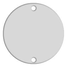 BR 3/4 PLACA REDONDA BRANCA
