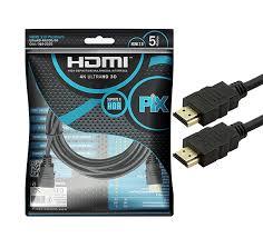 Cabo HDMI 05m. PIX Gold 2.0 - 4k HDR 19p 018-2225