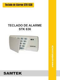 TECLADO ALARME SAMTEK 636 PARA CENTRAL 728/738