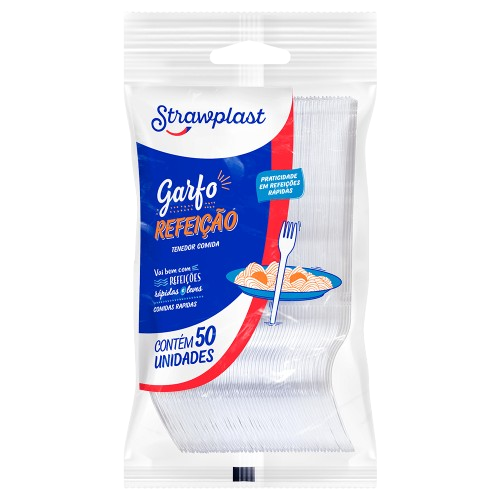 GARFO REFEIÇÃO CRISTAL STRAWPLAST